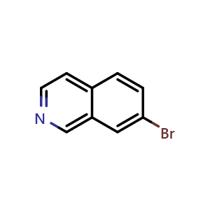 Chemical structure of 7-Bromoisoquinoline , CAS 58794-09-5, AChemBlock A-699