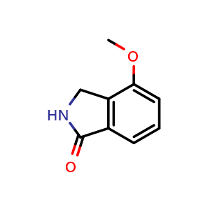 Chemical structure of 4-Methoxyisoindolin-1-one , CAS 366453-22-7, AChemBlock A-704