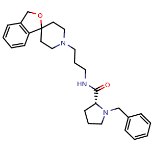 (2R)-1-(Phenylmethyl)-N-[3-(spiro[isobenzofuran-1(3H),4'-piperidin]-1-yl)propyl-2-pyrrolidinecarboxamide