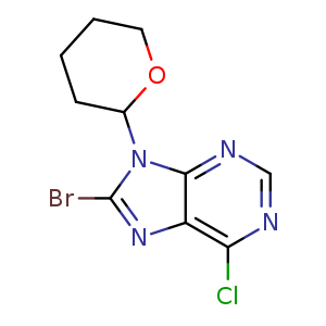 8-Bromo-6-chloro-9-(tetrahydro-pyran-2-yl)-9H-purine
