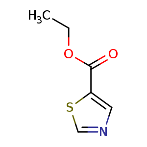 Chemical structure of Ethyl thiazole-5-carboxylate , CAS 32955-22-9, AChemBlock A-893