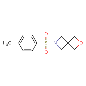 Chemical structure of 6-(p-Toluenesulfonyl)-2-oxa-6-azaspiro[3.3]heptane , CAS 13573-28-9, AChemBlock A-911