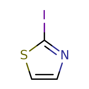 Chemical structure of 2-Iodothiazole , CAS 3034-54-6, AChemBlock A-965