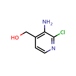 Chemical structure of (3-amino-2-chloropyridin-4-yl)methanol , CAS 1002129-57-8, AChemBlock AD239015