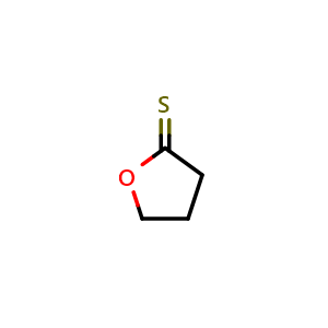 Chemical structure of Tetrahydrofuran-2-thione , CAS 1003-10-7, AChemBlock AD239017
