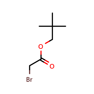 Chemical structure of 2,2-Dimethylpropyl 2-bromoacetate , CAS 101001-73-4, AChemBlock AD239038