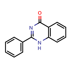 Chemical structure of 2-Phenyl-1H-quinazolin-4-one , CAS 1022-45-3, AChemBlock AD239088