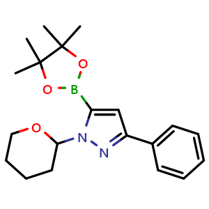 1-(Oxan-2-yl)-3-phenyl-5-(tetramethyl-1,3,2-dioxaborolan-2-yl)-1H-pyrazole