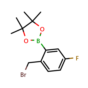 2-[2-(Bromomethyl)-5-fluoro-phenyl]-4,4,5,5-tetramethyl-1,3,2-dioxaborolane