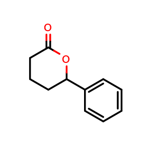 Chemical structure of 6-Phenyloxan-2-one , CAS 10413-17-9, AChemBlock AD239150