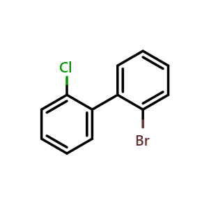 Chemical structure of 2-Bromo-2'-chloro-1,1'-biphenyl , CAS 107208-70-8, AChemBlock AD239218