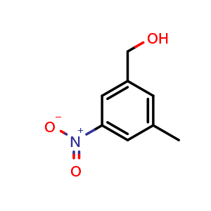 Chemical structure of (3-Methyl-5-nitrophenyl)methanol , CAS 107757-05-1, AChemBlock AD239247