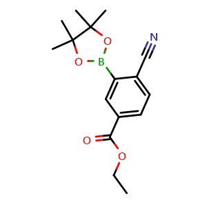 Benzoic acid, 4-cyano-3-(4,4,5,5-tetramethyl-1,3,2-dioxaborolan-2-yl)-, ethyl ester