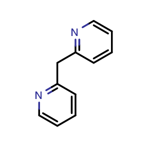 Chemical structure of 2-[(pyridin-2-yl)methyl]pyridine , CAS 1132-37-2, AChemBlock AD239338