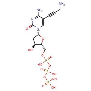 Chemical structure of 5-Propargylamino-dCTP , CAS 115899-39-3, AChemBlock AD239392