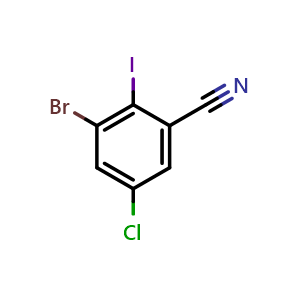 3-Bromo-5-chloro-2-iodobenzonitrile