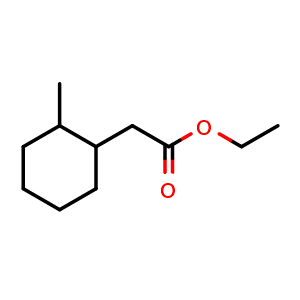 Chemical structure of Ethyl 2-(2-Methylcyclohexyl)acetate , CAS 116530-83-7, AChemBlock AD239410
