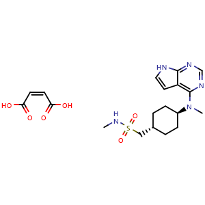 Chemical structure of Oclacitinib Maleate , CAS 1208319-27-0, AChemBlock AD239524