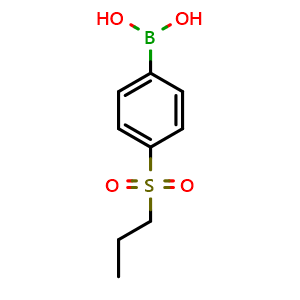 Chemical structure of (4-propylsulfonylphenyl)boronic acid , CAS 1217501-34-2, AChemBlock AD239572
