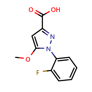 1-(2-fluorophenyl)-5-methoxy-1H-pyrazole-3-carboxylic acid