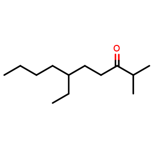 Chemical structure of 6-ethyl-2-methyldecan-3-one , CAS 1249331-24-5, AChemBlock AD239705