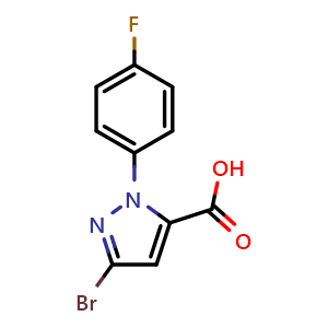 3-bromo-1-(4-fluorophenyl)-1H-pyrazole-5-carboxylic acid