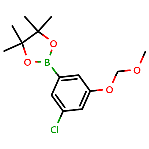 2-[3-chloro-5-(methoxymethoxy)phenyl]-4,4,5,5-tetramethyl-1,3,2-dioxaborolane