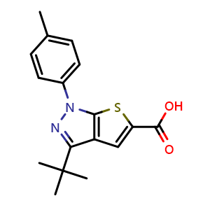 3-tert-butyl-1-(4-methylphenyl)-1H-thieno[2,3-c]pyrazole-5-carboxylic acid