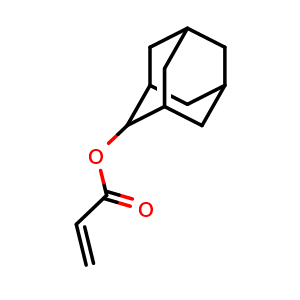 Chemical structure of 2-Adamantanyl acrylate , CAS 128756-71-8, AChemBlock AD239858