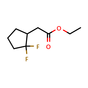 ethyl 2-(2,2-difluorocyclopentyl)acetate