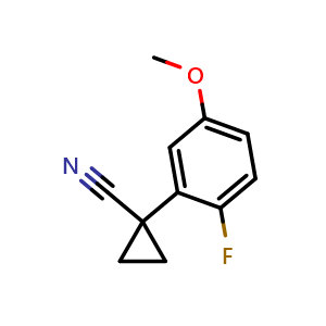 1-(2-Fluoro-5-methoxyphenyl)cyclopropane-1-carbonitrile