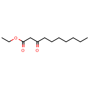 Chemical structure of Ethyl 3-oxodecanoate , CAS 13195-66-9, AChemBlock AD239934