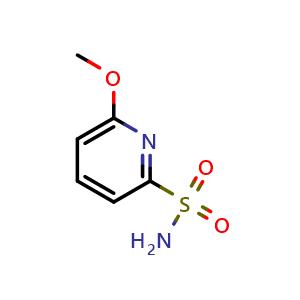 Chemical structure of 6-methoxypyridine-2-sulfonamide , CAS 1342957-75-8, AChemBlock AD239978
