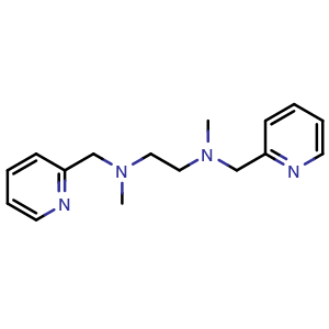 Chemical structure of methyl(2-{methyl[(pyridin-2-yl)methyl]amino}ethyl)[(pyridin-2-yl)methyl]amine , CAS 136768-57-5, AChemBlock AD240045