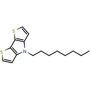 Chemical structure of 4-Octyl-4H-dithieno[3,2-b:2',3'-d]pyrrole , CAS 141029-75-6, AChemBlock AD240162