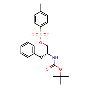 Chemical structure of tert-Butyl N-[(2R)-1-[(4-methylbenzenesulfonyl)oxy]-3-phenylpropan-2-yl]carbamate , CAS 141403-49-8, AChemBlock AD240167