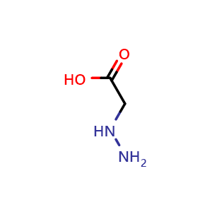 Chemical structure of 2-hydrazinylacetic acid , CAS 14150-64-2, AChemBlock AD240170
