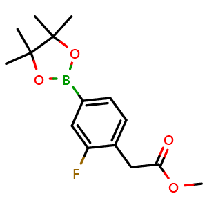 methyl 2-[2-fluoro-4-(4,4,5,5-tetramethyl-1,3,2-dioxaborolan-2-yl)phenyl]acetate