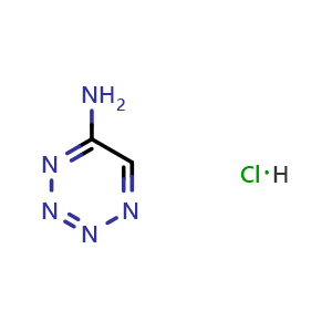 Chemical structure of (4-(1,2,4,5-Tetrazin-3-yl)phenyl)methanamine hydrochloride , CAS 1416711-59-5, AChemBlock AD240188
