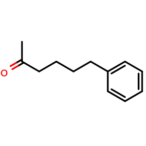 Chemical structure of 6-phenylhexan-2-one , CAS 14171-89-2, AChemBlock AD240189