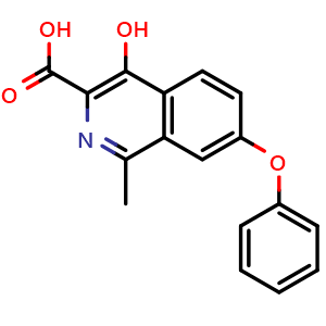 4-hydroxy-1-methyl-7-phenoxyisoquinoline-3-carboxylic acid