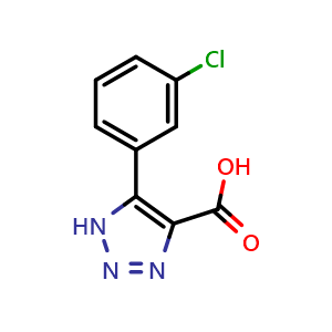 5-(3-chlorophenyl)-1H-1,2,3-triazole-4-carboxylic acid