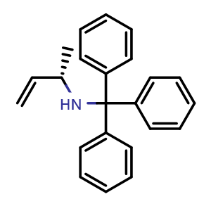 Chemical structure of [(2S)-but-3-en-2-yl](triphenylmethyl)amine , CAS 153451-34-4, AChemBlock AD240384