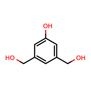 Chemical structure of 3,5-bis(hydroxymethyl)phenol , CAS 153707-56-3, AChemBlock AD240388