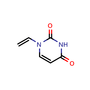 Chemical structure of 1-ethenyl-1,2,3,4-tetrahydropyrimidine-2,4-dione , CAS 15765-17-0, AChemBlock AD240437