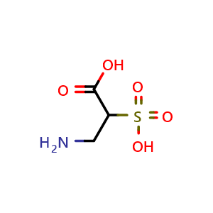 Chemical structure of 3-Amino-2-sulfopropanoic acid , CAS 15924-28-4, AChemBlock AD240457