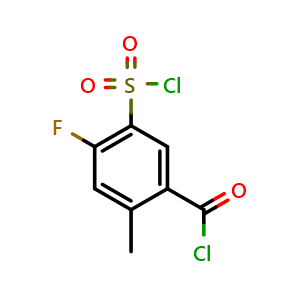 5-(chlorosulfonyl)-4-fluoro-2-methylbenzoyl chloride