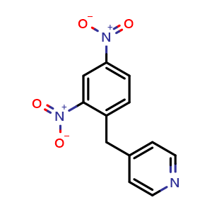 Chemical structure of 4-(2,4-Dinitrobenzyl)pyridine , CAS 1603-85-6, AChemBlock AD240484