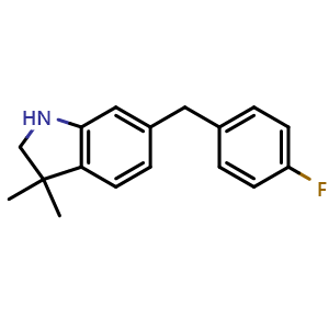 6-(4-Fluorobenzyl)-3,3-dimethylindoline