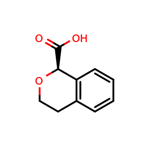 Chemical structure of (R)-Isochroman-1-carboxylic acid , CAS 161814-86-4, AChemBlock AD240512